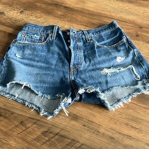Levi’s Destroyed Women’s Jean Shorts